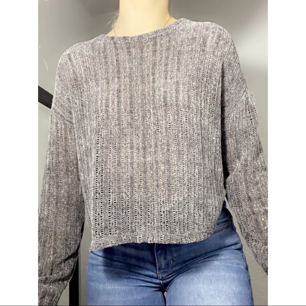 Hollister dark gray knitted sweater. In perfect condition!
